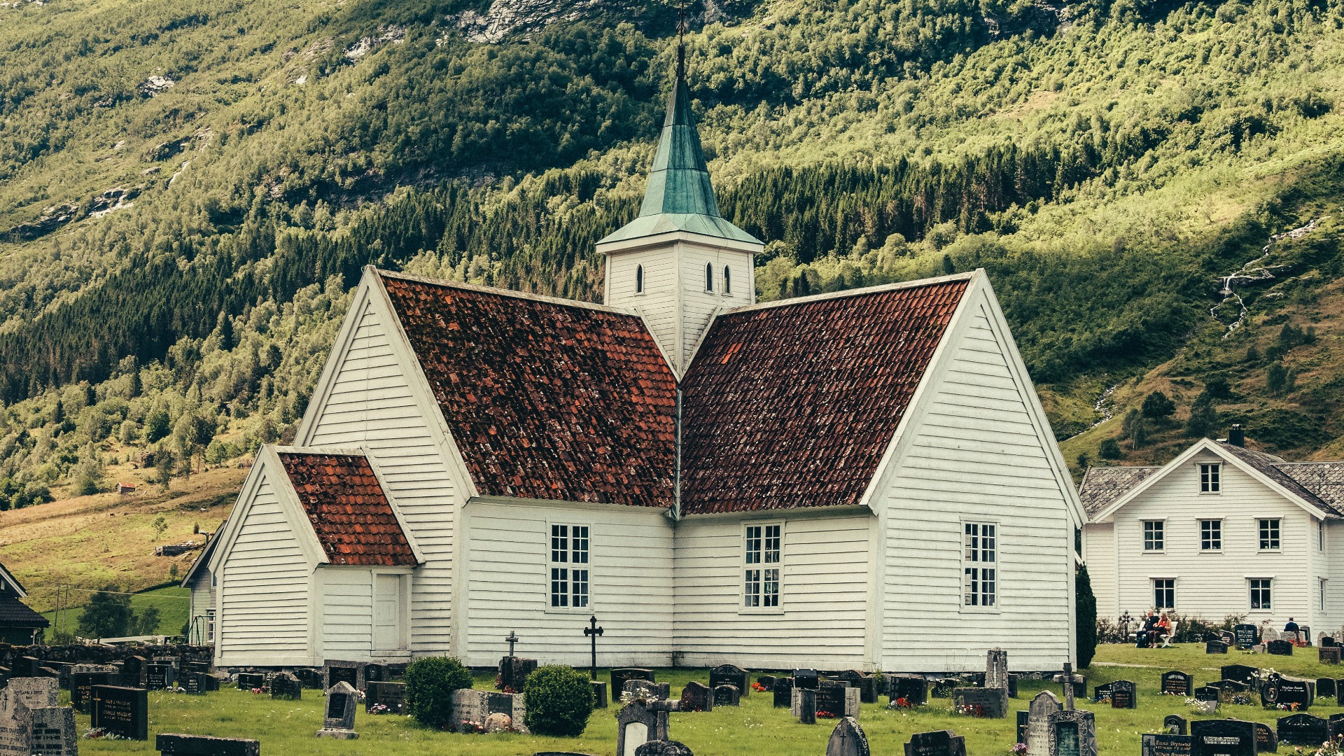 Church with graveyard-communal lament